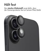 imoshion 2er-Pack Objektivschutz für Kamera für das iPhone 16 / 16 Plus - Schwarz