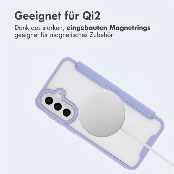 imoshion Transparente Bookcase mit MagSafe Samsung Galaxy A57 (5G) - Lila