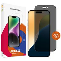 Accezz Privacy Displayschutz aus gehärtetem Glas für das Apple iPhone 16 Pro