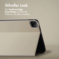 Accezz Classic Klapphülle Apple iPad Pro 11 (2018/2020/2021/2022) / Air 5 (2022) / Air 4 (2020) - Greige