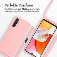 imoshion Silikonhülle mit Band für das Samsung Galaxy A14 (5G/4G) - Rosa