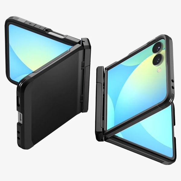 Spigen Tough Armor Pro Backcover MagFit Samsung Galaxy Z Flip 7 - Schwarz