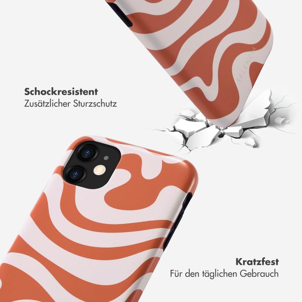 Selencia Vivid Tough Back Cover für das iPhone 11 - Dream Swirl Orange