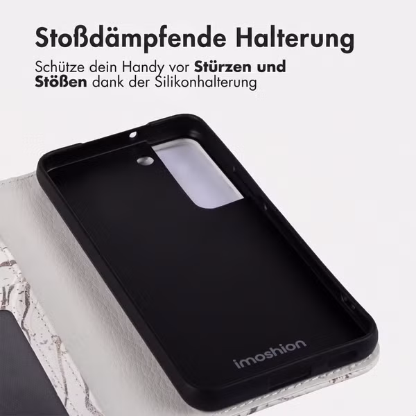 imoshion Design Klapphülle Samsung Galaxy S22 - Sandy Marble