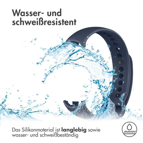 imoshion Silikonarmband für das Xiaomi Smart Band 8 / 9 - Dunkelblau