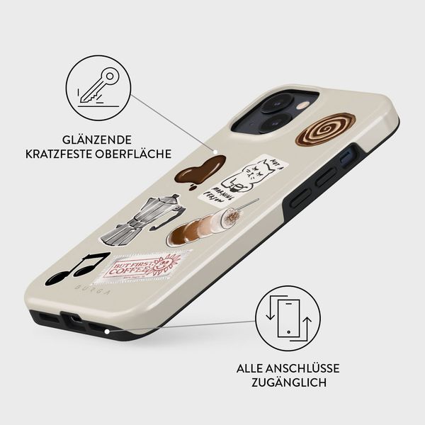 Burga Tough Back Cover MagSafe Apple iPhone 15 - Oat Milk Please