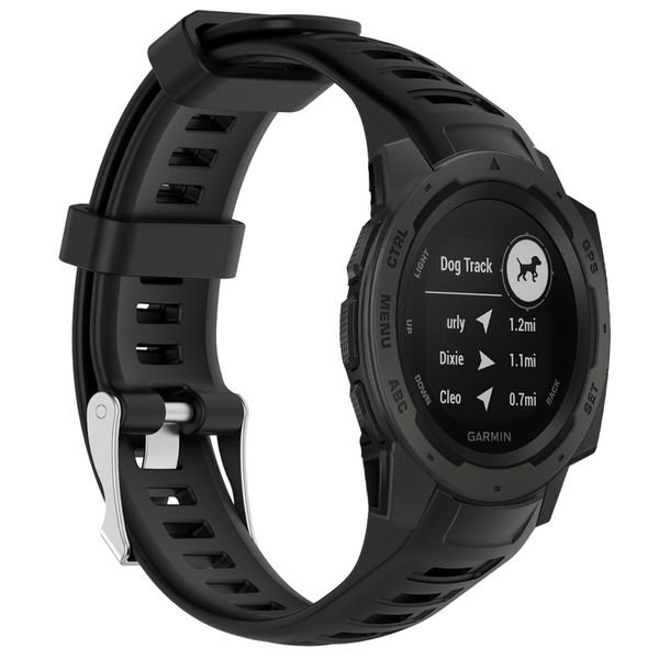 imoshion Silikonband für die Garmin Instinct - Schwarz