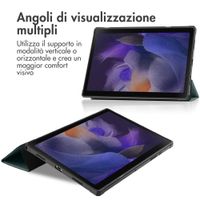 imoshion Trifold Klapphülle Samsung Galaxy Tab A8 - Dunkelgrün