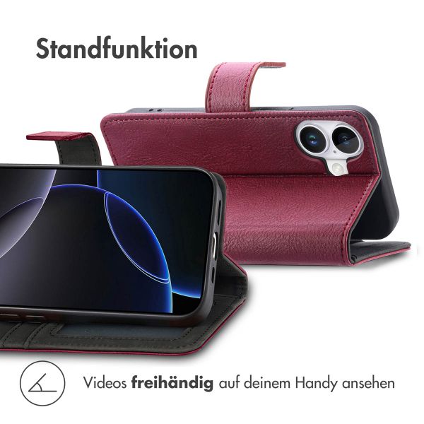 imoshion Luxuriöse Klapphülle Apple iPhone 17 - Bordeaux