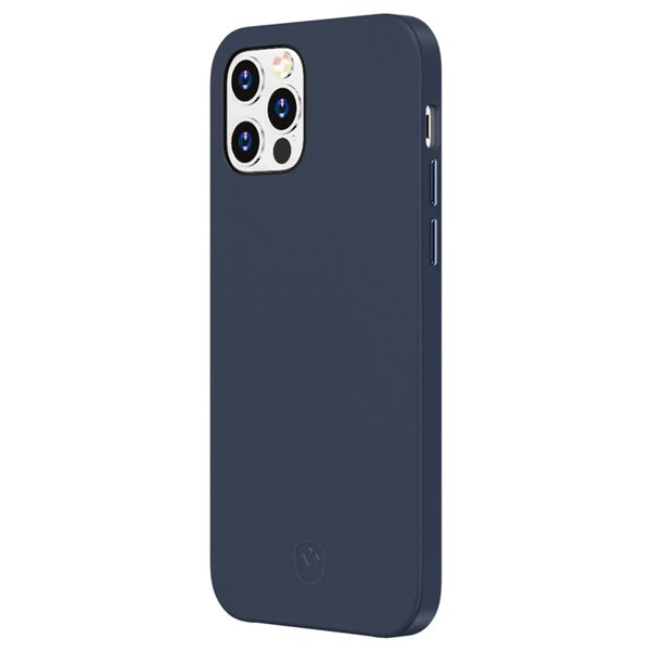 Valenta Luxe Leather Backcover für iPhone 12 Pro Max - Dunkelblau