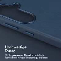Accezz MagSafe Leather Backcover Samsung Galaxy S26 - Nightfall Blue