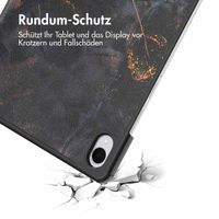 imoshion Design Trifold Klaphülle Samsung Galaxy Tab S11 - Black Marble