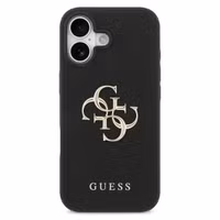 Guess Big 4G Logo Hülle Grained Apple iPhone 17 - Schwarz