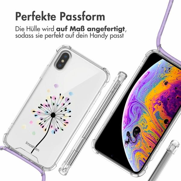 imoshion Design Hülle mit Band Apple iPhone X / Xs - Sandstone Dandelion