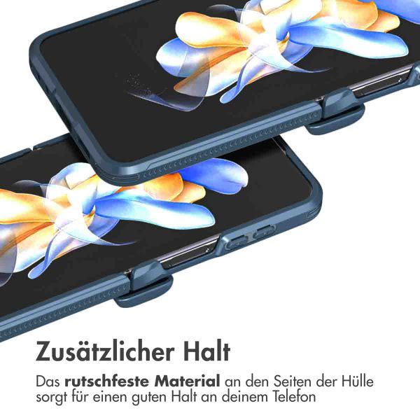 imoshion Rugged Clear Back Cover Samsung Galaxy Z Flip 5 - Dunkelblau