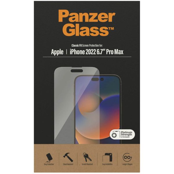 PanzerGlass Antibakterieller Screen Protector für das iPhone 14 Pro Max