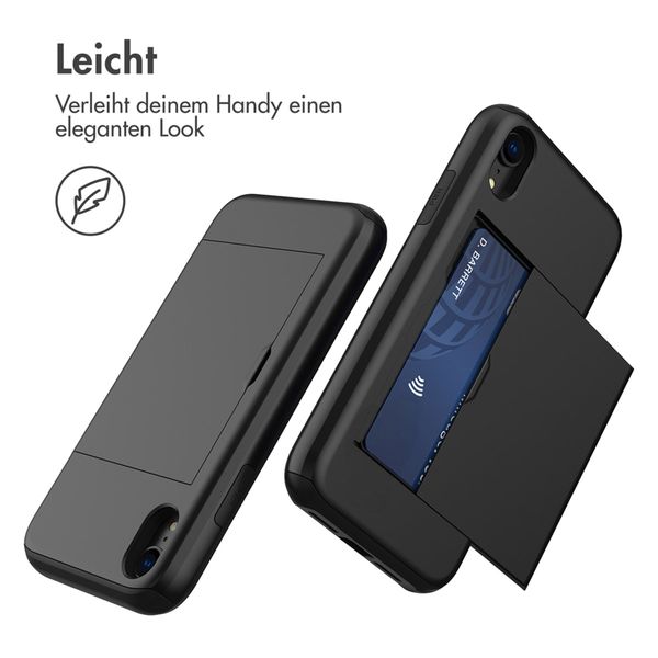 imoshion Backcover mit Kartenfach Apple iPhone Xr - Schwarz