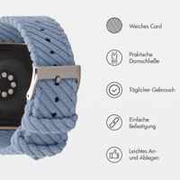 imoshion Corduroy-Band für Apple Watch | 38/40/41/42 mm - Hellblau