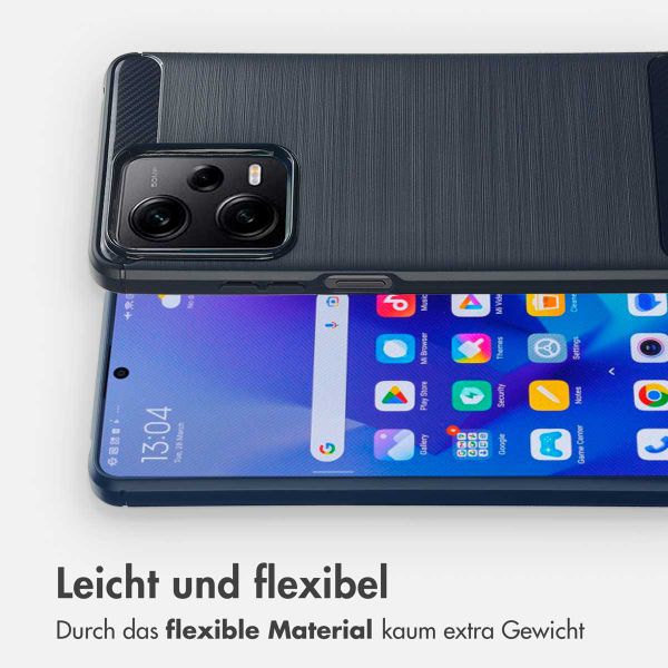 imoshion Brushed Back Cover für das Xiaomi Redmi Note 12 Pro / Xiaomi Poco X5 Pro (5G) - Dunkelblau