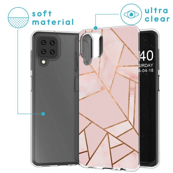 imoshion Design Hülle Samsung Galaxy A12 - Pink Graphic