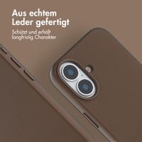 Accezz MagSafe Leather Backcover Apple iPhone 16 - Kaffeebraun