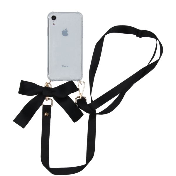 imoshion Backcover mit Band - Satin Schwarz für das iPhone Xr