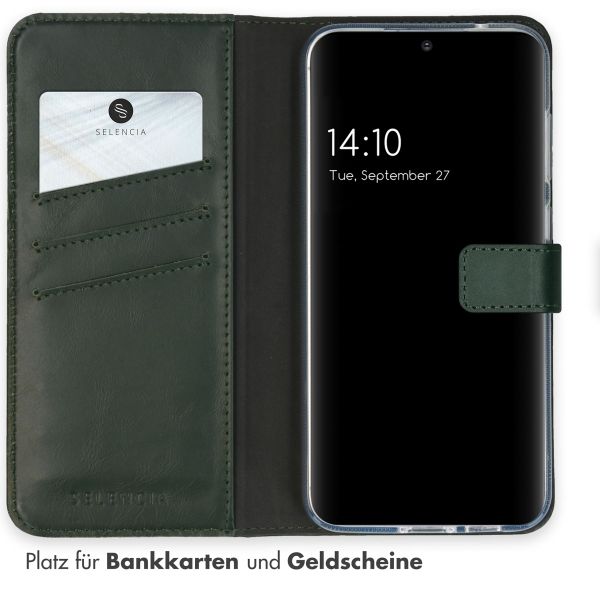 Selencia Echtleder Klapphülle Samsung Galaxy S23 FE - Grün
