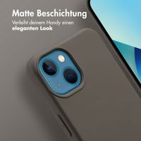 imoshion Color Backcover mit abtrennbarem Band MagSafe für das Apple iPhone 13 - Black Coffee
