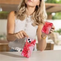 Selencia Vivid Powerbank 5.000 mAh - MagSafe und Qi2 - Desert Gold / Rosy Marble