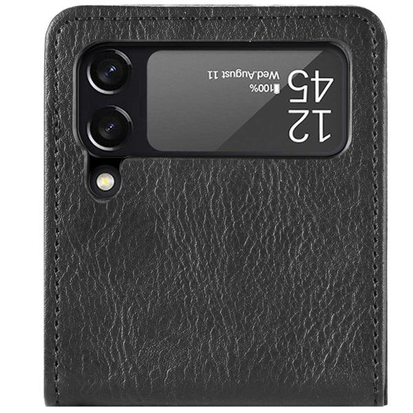 imoshion Luxuriöse Klapphülle Samsung Galaxy Z Flip 3 - Schwarz