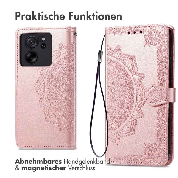 imoshion Mandala Klapphülle Xiaomi 13T / 13T Pro - Rosé gold