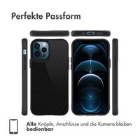 imoshion Rugged Hybrid Carbon Case Apple iPhone 12 (Pro) - Schwarz