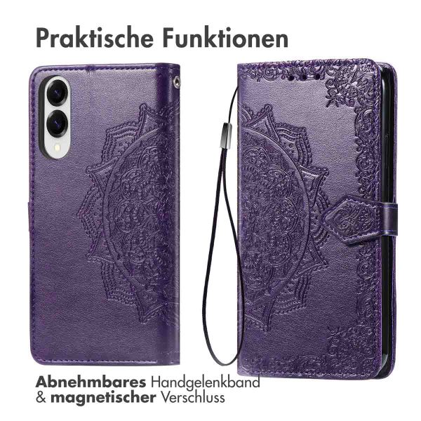 imoshion Mandala Klapphülle Samsung Galaxy S25 Edge - Violett