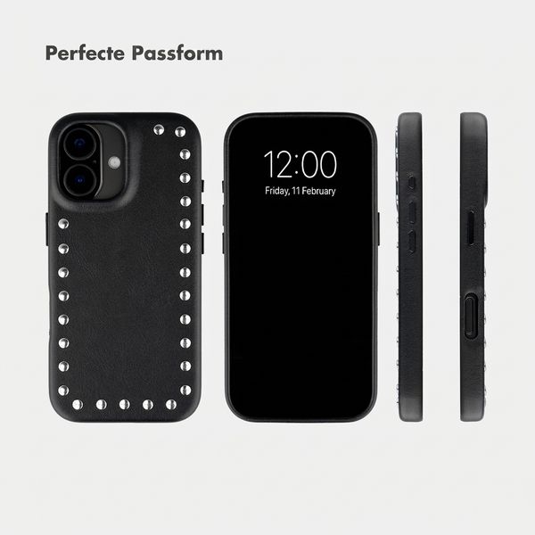 Selencia Studs Backcover mit MagSafe Apple iPhone 17 - Velvet Black