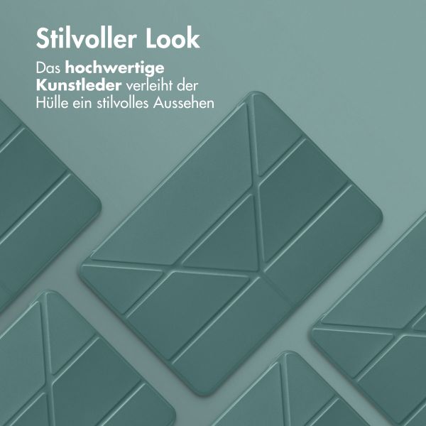 imoshion Origami Klapphülle Samsung Galaxy Tab S9 11.0 Zoll - Dunkelgrün