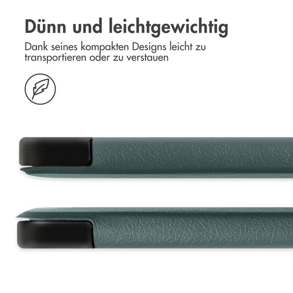 imoshion Trifold Klapphülle für das iPad 11 (2025) 11 Zoll / iPad 10 (2022) 10.9 Zoll - Dunkelgrün