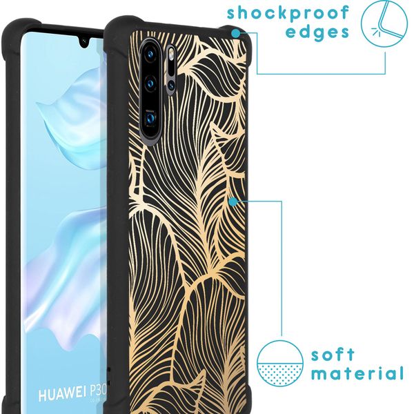 imoshion Design Hülle mit Band für das Huawei P30 Pro - Golden Leaves