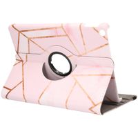 imoshion 360° drehbare Design Tablet Klapphülle Apple iPad 9 (2021) 10.2 Zoll / iPad 8 (2020) 10.2 Zoll / iPad 7 (2019) 10.2 Zoll - Pink Graphic