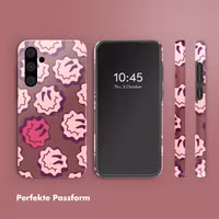 Selencia Vivid Back Cover Samsung Galaxy A55 - Wavy Smiley Pink