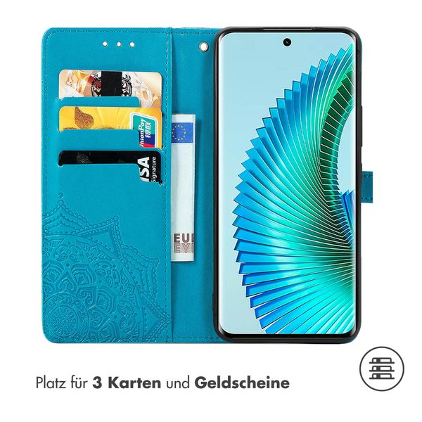 imoshion Mandala Klapphülle für das Honor Magic 6 Lite - Türkis