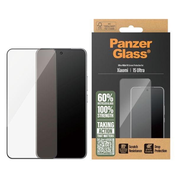 PanzerGlass Ultra-Wide Fit Antibakterieller Displayschutz Xiaomi 15 Ultra