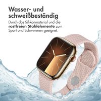 imoshion Geflochtenes Silikonarmband für die Apple Watch Series 1 bis 9 / SE (38/40/41 mm) | Series 10 (42 mm) - Rosa