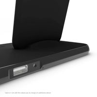 Zens Aluminium Dual Wireless Charger + Dock + Watch - 4-in-1 Kabelloses Ladegerät - 10 Watt - Schwarz 