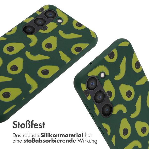 imoshion Silikonhülle design mit Band für das Samsung Galaxy S23 - Avocado Green