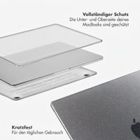 Selencia Glitzer Cover für das Apple MacBook Neo 13 Zoll (2026) A18 - Transparent