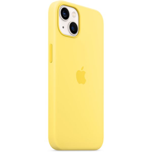 Apple Silikon-Case MagSafe für das iPhone 13 - Lemon Zest