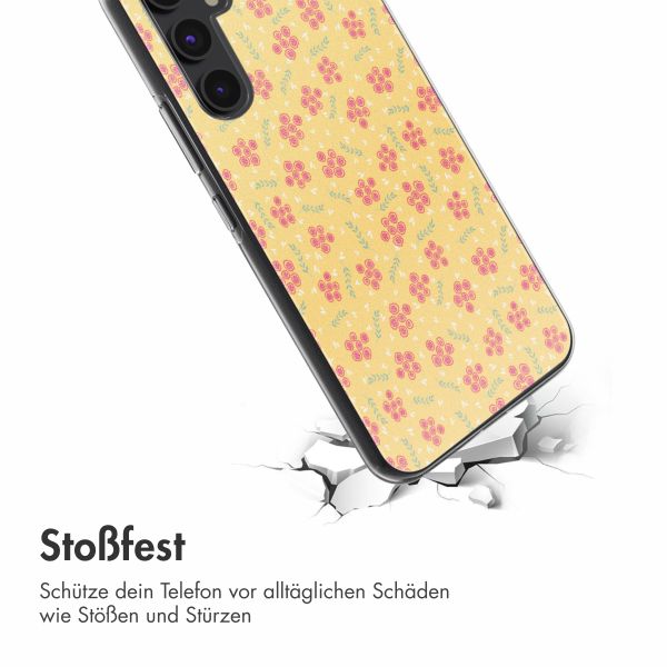 imoshion  Design Hülle für das Samsung Galaxy A54 - Sunny Yellow Petite Flowers