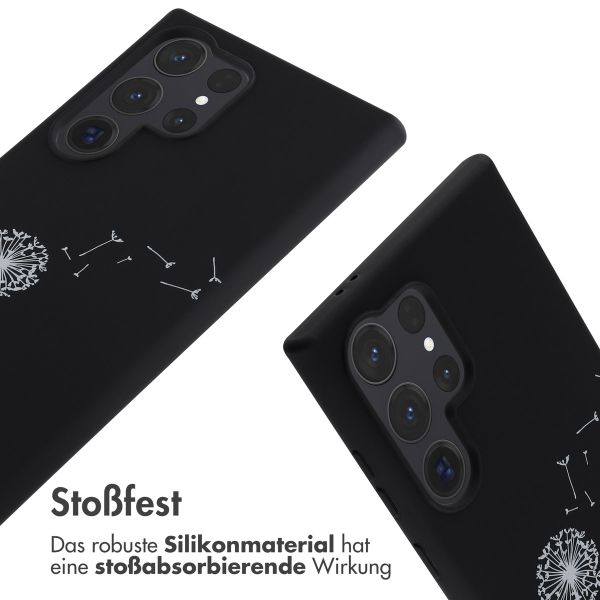 imoshion Silikonhülle design mit Band für das Samsung Galaxy S24 Ultra - Dandelion Black