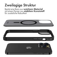 Accezz Rugged Frosted Back Cover mit MagSafe für das iPhone 14 Pro Max - Schwarz