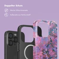 Selencia Vivid Rückabdeckung mit MagSafe Apple iPhone 15 Pro - Fresh Paint Flower Orange